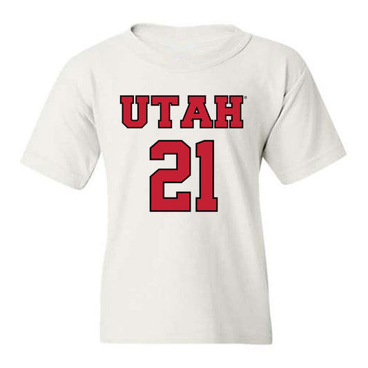 Utah - NCAA Men's Basketball : Obomate Abbey - Sports Shersey Youth T-Shirt-0