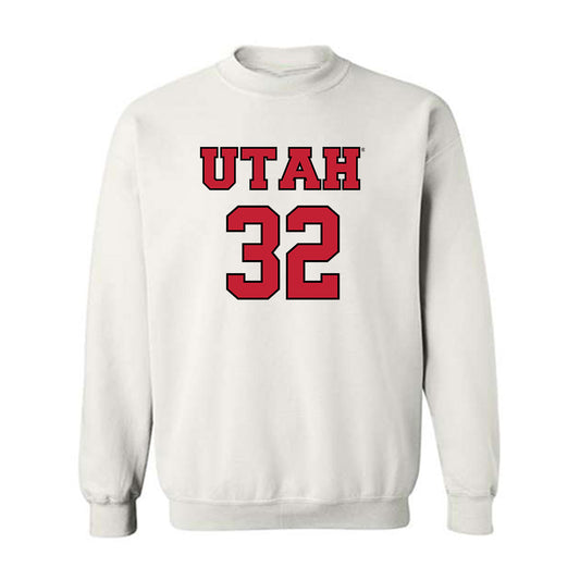 Utah - NCAA Men's Basketball : James Okonkwo - Sports Shersey Crewneck Sweatshirt-0