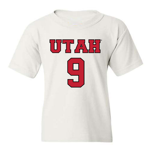 Utah - NCAA Men's Basketball : Jerry Huang - Sports Shersey Youth T-Shirt