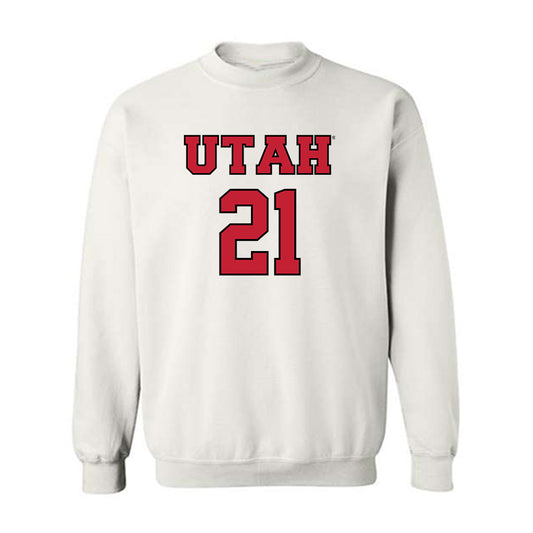 Utah - NCAA Men's Basketball : Obomate Abbey - Sports Shersey Crewneck Sweatshirt-0