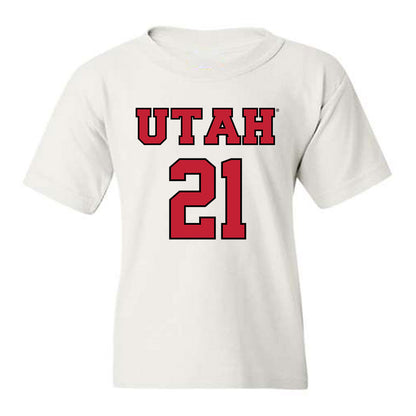 Utah - NCAA Men's Basketball : Alec Anigbata - Sports Shersey Youth T-Shirt-0