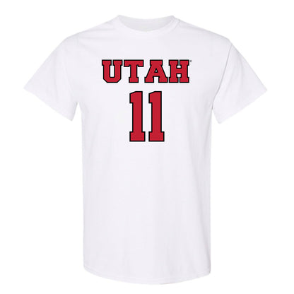Utah - NCAA Men's Basketball : Lucas Langarita - Sports Shersey T-Shirt-0