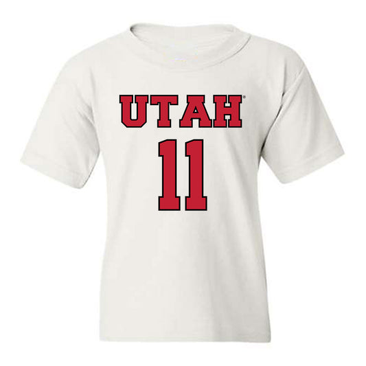 Utah - NCAA Men's Basketball : Lucas Langarita - Sports Shersey Youth T-Shirt-0