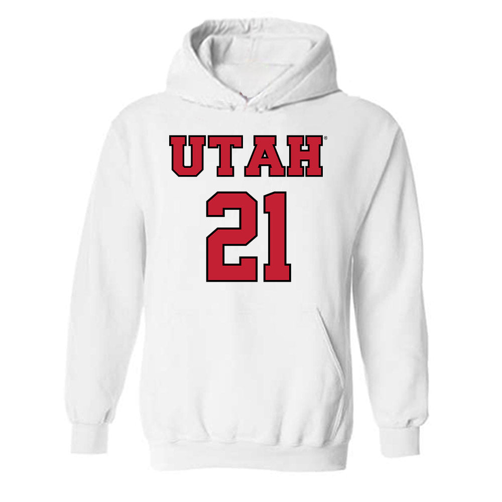 Utah - NCAA Men's Basketball : Alec Anigbata - Sports Shersey Hooded Sweatshirt-0