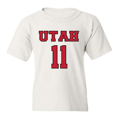 Utah - NCAA Men's Basketball : Taison Chatman - Sports Shersey Youth T-Shirt-0