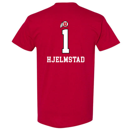 Utah - NCAA Women's Basketball : Avery Hjelmstad - Sports Shersey T-Shirt-1