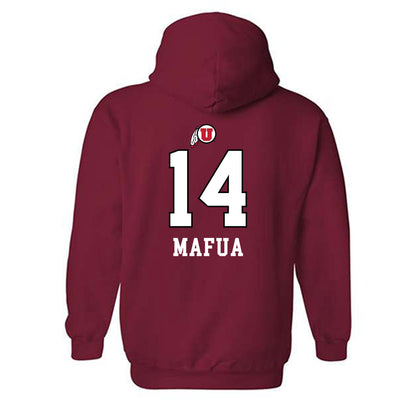 Utah - NCAA Women's Basketball : Kamryn Mafua - Sports Shersey Hooded Sweatshirt-1