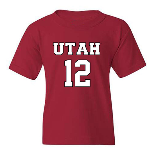 Utah - NCAA Women's Basketball : Chyra Evans - Sports Shersey Youth T-Shirt-0