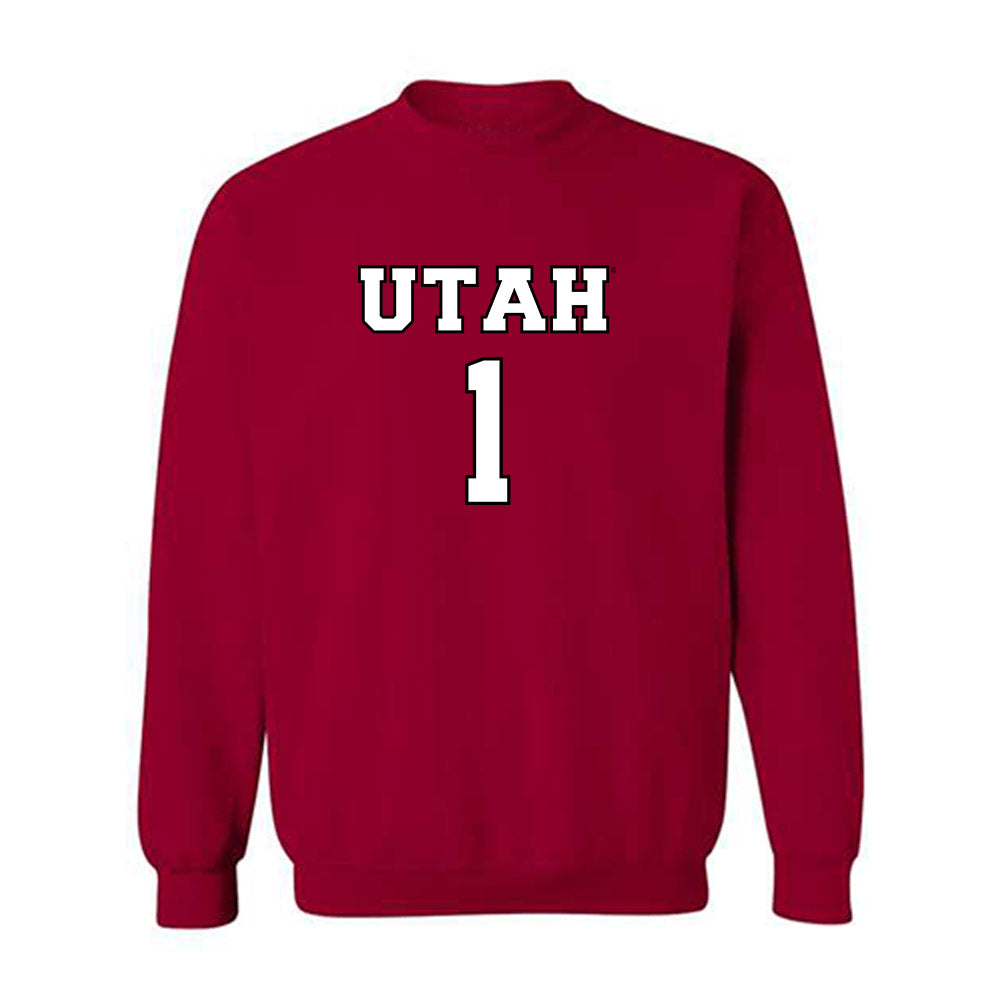 Utah - NCAA Women's Basketball : Avery Hjelmstad - Sports Shersey Crewneck Sweatshirt-0