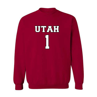 Utah - NCAA Women's Basketball : Avery Hjelmstad - Sports Shersey Crewneck Sweatshirt-0