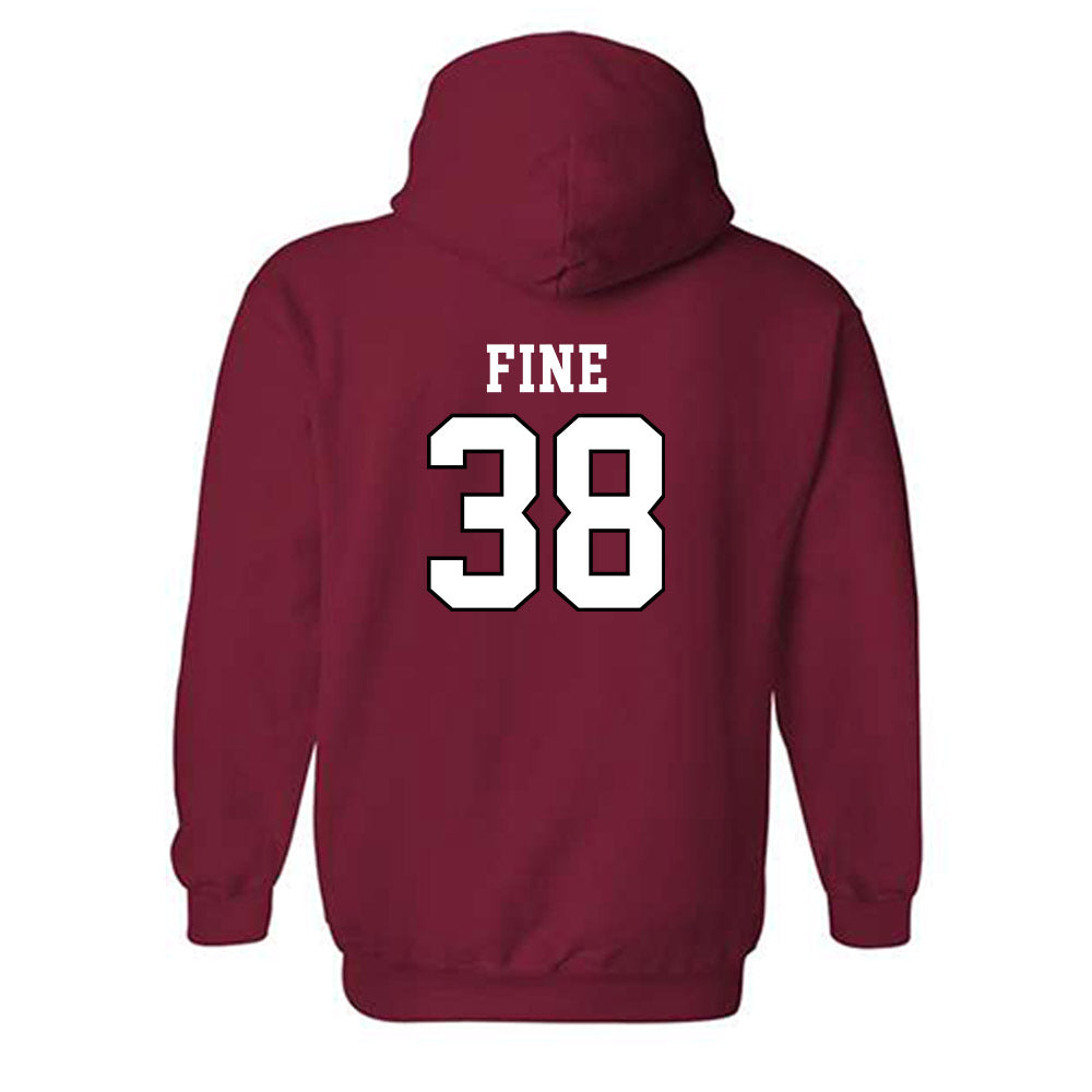 Utah - NCAA Baseball : Dillon Fine - Generic Shersey Hooded Sweatshirt-1