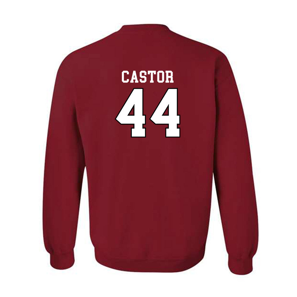 Utah - NCAA Football : Logan Castor - Generic Shersey Crewneck Sweatshirt-1