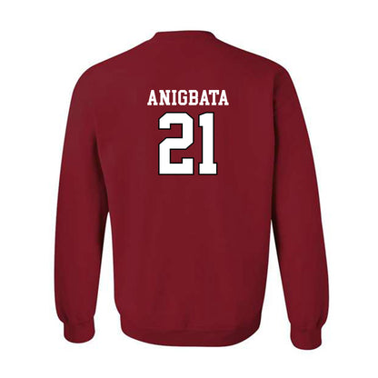 Utah - NCAA Men's Basketball : Alec Anigbata - Generic Shersey Crewneck Sweatshirt-1