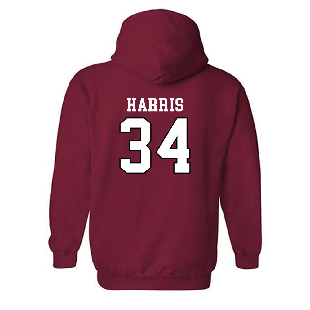 Utah - NCAA Baseball : Malik Harris - Generic Shersey Hooded Sweatshirt-1