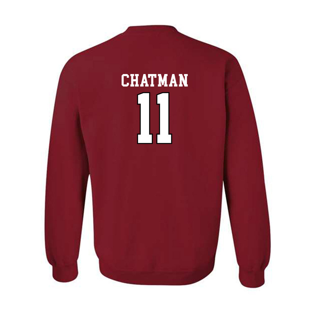 Utah - NCAA Men's Basketball : Taison Chatman - Generic Shersey Crewneck Sweatshirt-1
