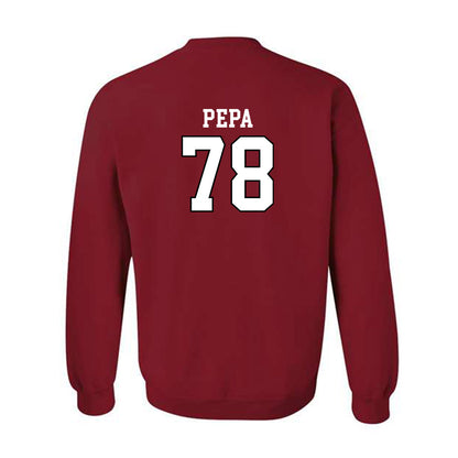 Utah - NCAA Football : Taniela Pepa - Generic Shersey Crewneck Sweatshirt-1