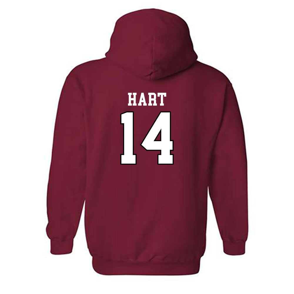 Utah - NCAA Football : JC Hart - Generic Shersey Hooded Sweatshirt-1