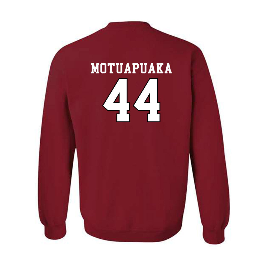 Utah - NCAA Football : Sione Motuapuaka - Generic Shersey Crewneck Sweatshirt-1