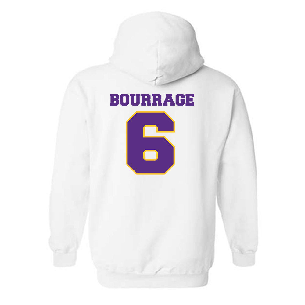 LSU - NCAA Women's Basketball : Divine Bourrage - Sports Shersey Hooded Sweatshirt-1