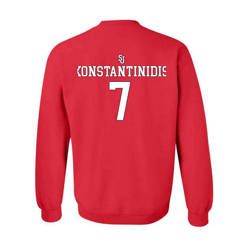 St. Johns - NCAA Men's Basketball : Fotis Konstantinidis - Sports Shersey Crewneck Sweatshirt-1