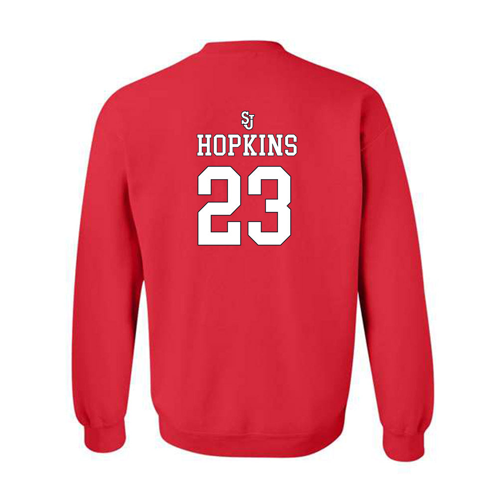 St. Johns - NCAA Men's Basketball : Bryce Hopkins - Sports Shersey Crewneck Sweatshirt-1