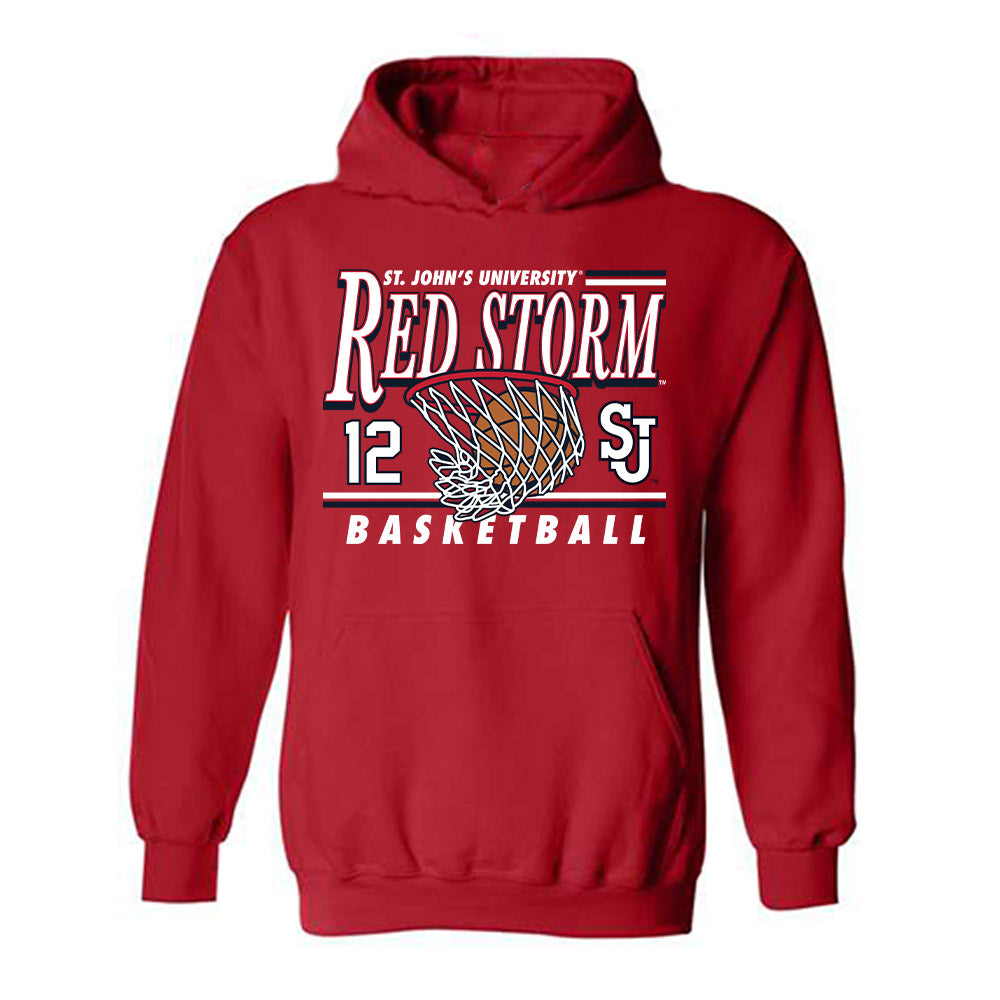 St. Johns - NCAA Women's Basketball : Kyla Hayes - Sports Shersey Hooded Sweatshirt-0