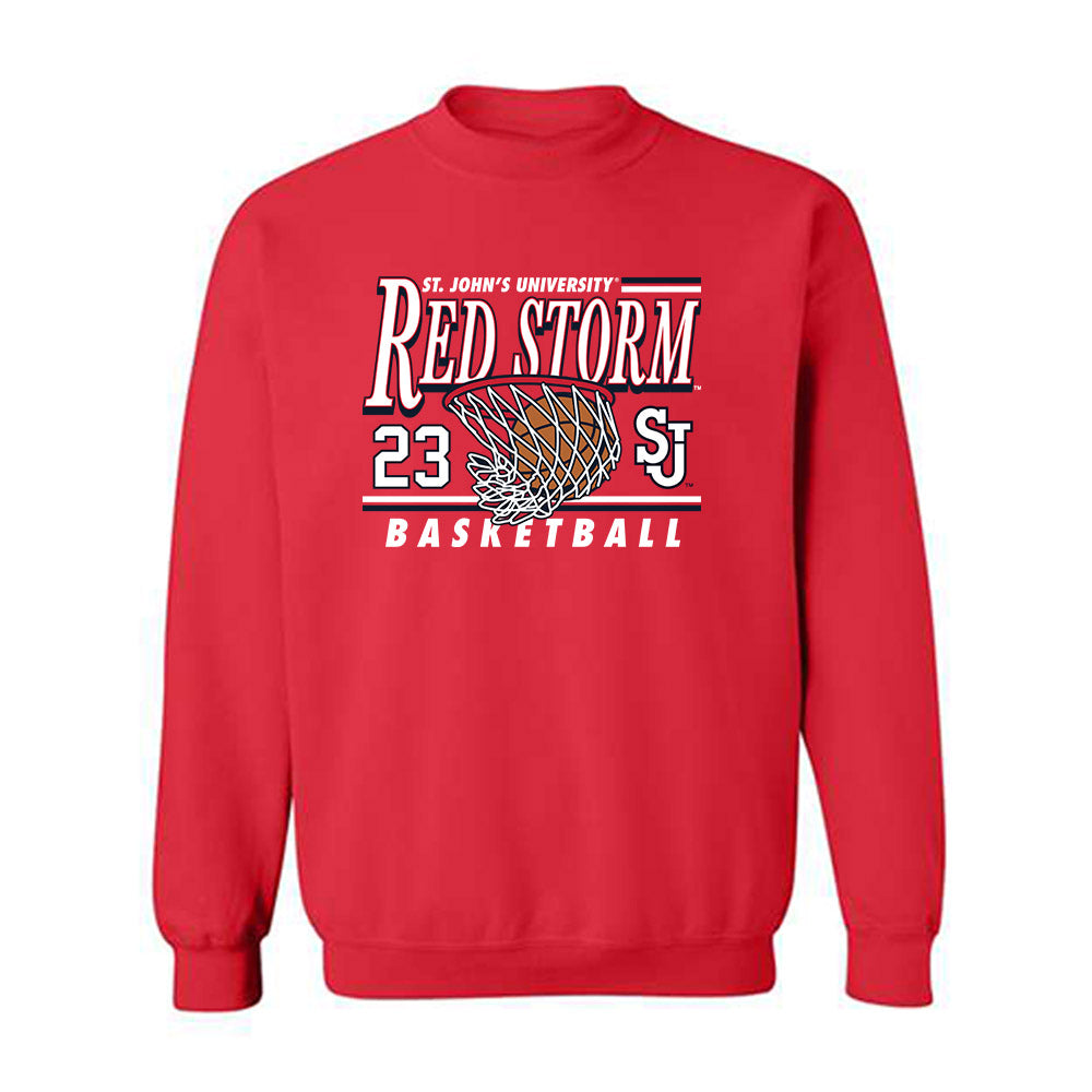 St. Johns - NCAA Men's Basketball : Bryce Hopkins - Sports Shersey Crewneck Sweatshirt-0