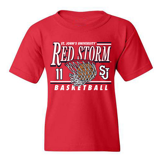 St. Johns - NCAA Women's Basketball : Janeya Grant - Sports Shersey Youth T-Shirt-0