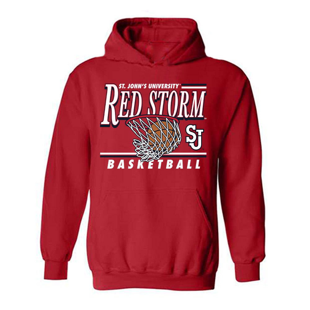 St. Johns - NCAA Men's Basketball : Donnie Freeman - Sports Shersey Hooded Sweatshirt-0