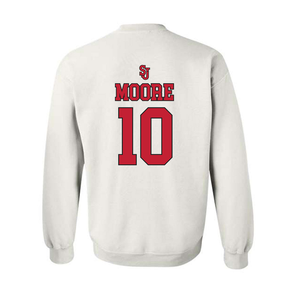 St. Johns - NCAA Women's Basketball : Brooke Moore - Sports Shersey Crewneck Sweatshirt-1