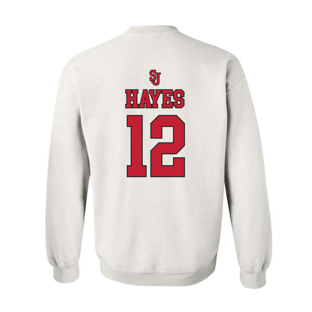 St. Johns - NCAA Women's Basketball : Kyla Hayes - Sports Shersey Crewneck Sweatshirt-1