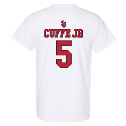 St. Johns - NCAA Men's Basketball : Kyle Cuffe Jr - Sports Shersey T-Shirt-1