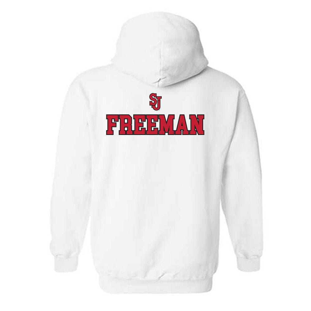 St. Johns - NCAA Men's Basketball : Donnie Freeman - Sports Shersey Hooded Sweatshirt-1
