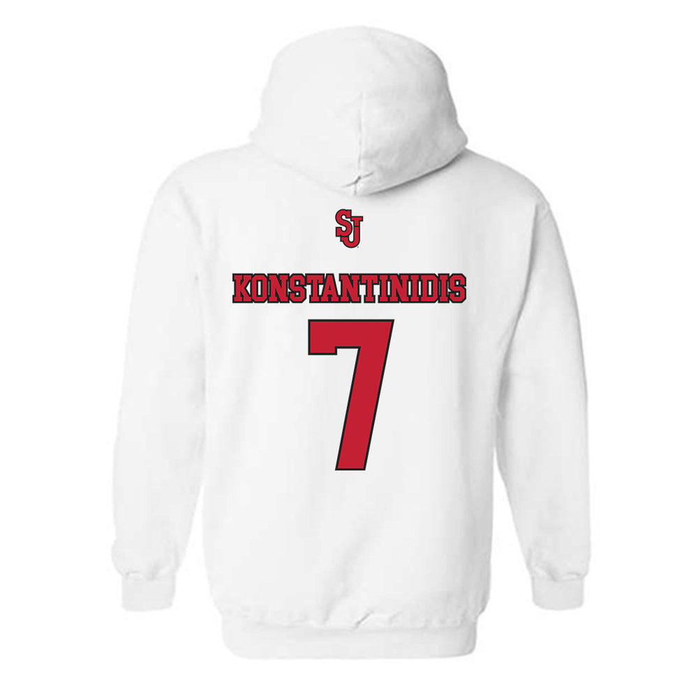 St. Johns - NCAA Men's Basketball : Fotis Konstantinidis - Sports Shersey Hooded Sweatshirt-1