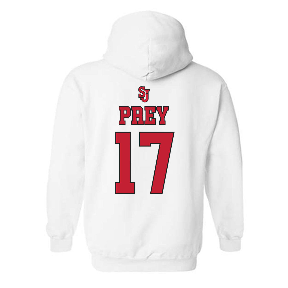 St. Johns - NCAA Men's Basketball : Ruben Prey - Sports Shersey Hooded Sweatshirt-1