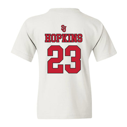St. Johns - NCAA Men's Basketball : Bryce Hopkins - Sports Shersey Youth T-Shirt-1
