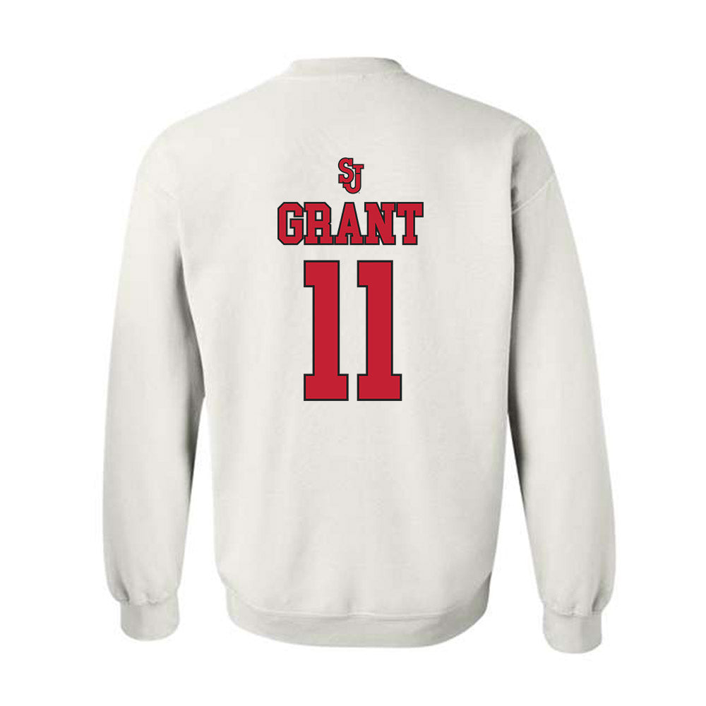 St. Johns - NCAA Women's Basketball : Janeya Grant - Sports Shersey Crewneck Sweatshirt-1