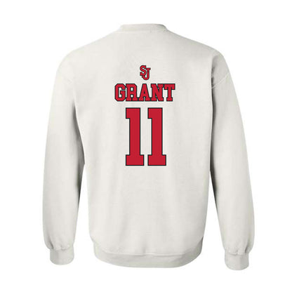 St. Johns - NCAA Women's Basketball : Janeya Grant - Sports Shersey Crewneck Sweatshirt-1