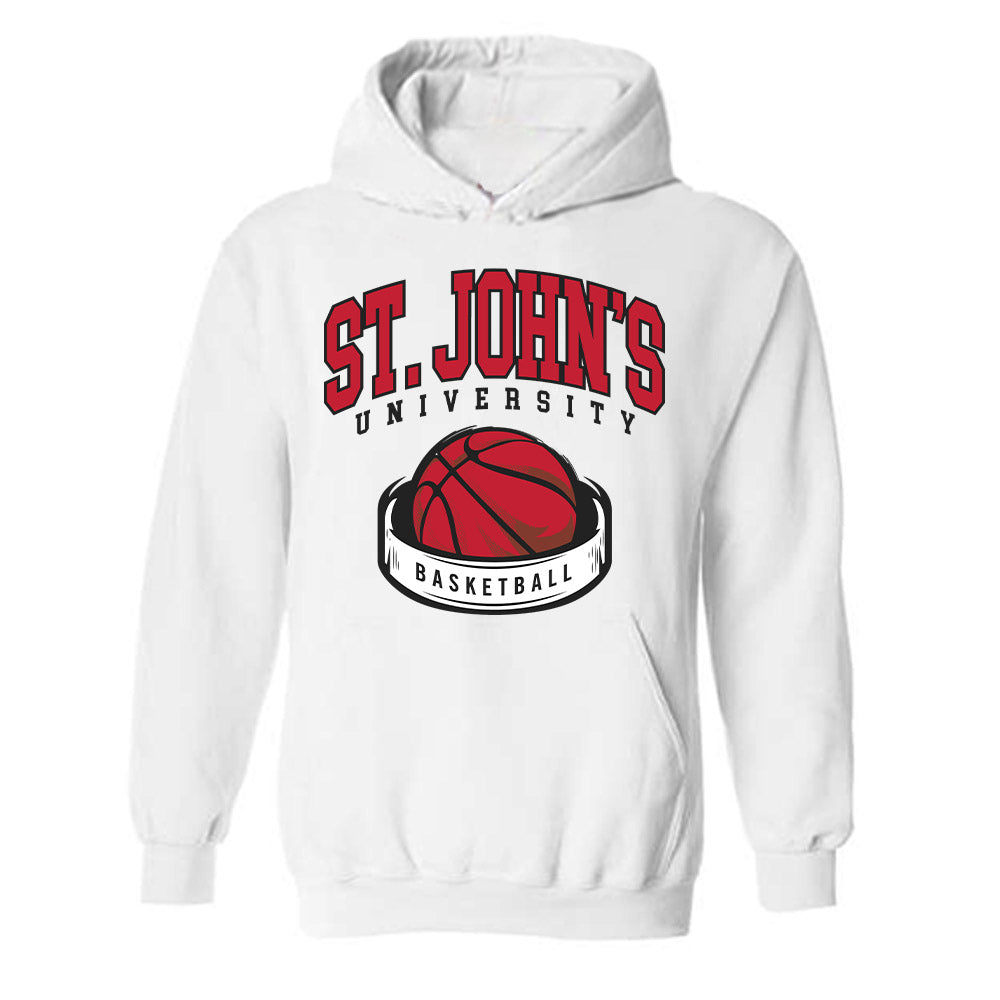St. Johns - NCAA Men's Basketball : Kyle Cuffe Jr - Sports Shersey Hooded Sweatshirt-0