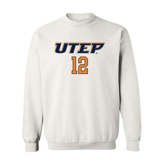UTEP - NCAA Men's Basketball : Ahamad Bynum - Replica Shersey Crewneck Sweatshirt-0