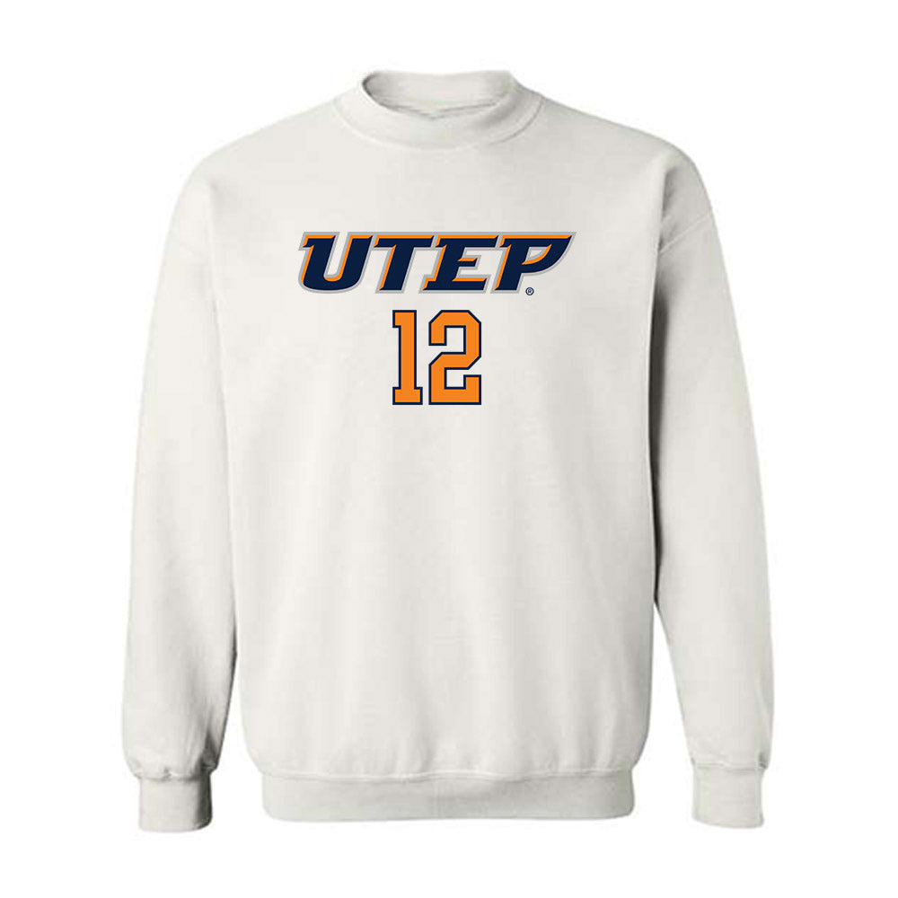 UTEP - NCAA Men's Basketball : Ahamad Bynum - Replica Shersey Crewneck Sweatshirt-0