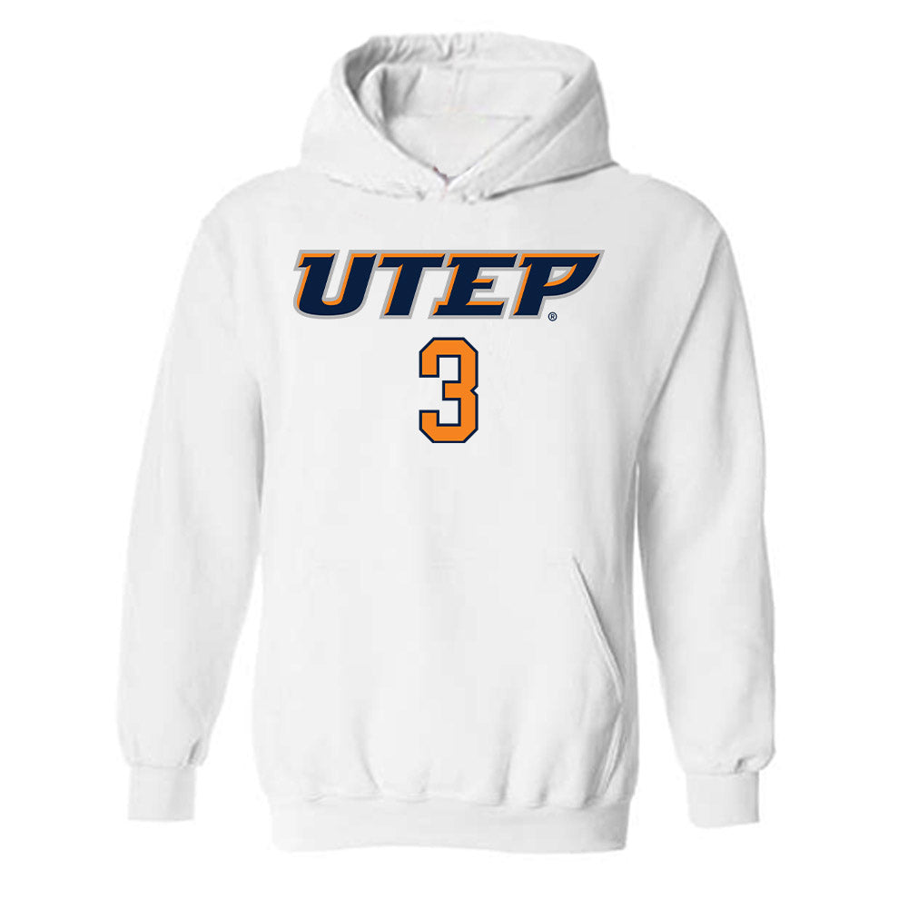 UTEP - Men's Basketball Legends : Randy Culpepper - Replica Shersey Hooded Sweatshirt-0