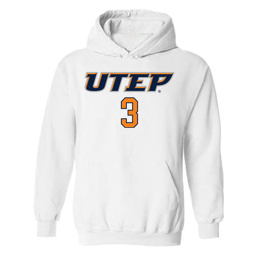 UTEP - Men's Basketball Legends : Randy Culpepper - Replica Shersey Hooded Sweatshirt-0
