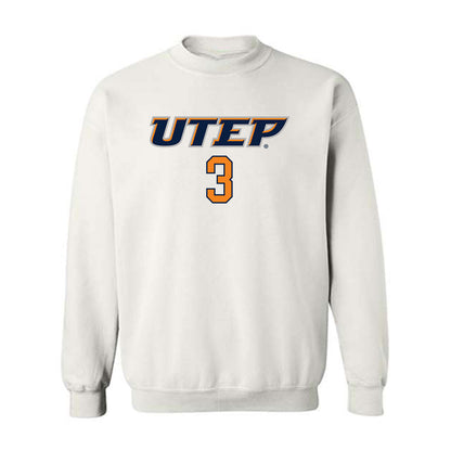 UTEP - Men's Basketball Legends : Randy Culpepper - Replica Shersey Crewneck Sweatshirt-0