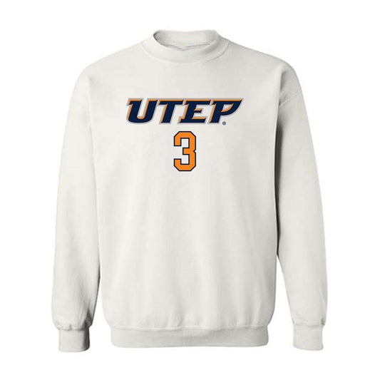 UTEP - Men's Basketball Legends : Randy Culpepper - Replica Shersey Crewneck Sweatshirt-0