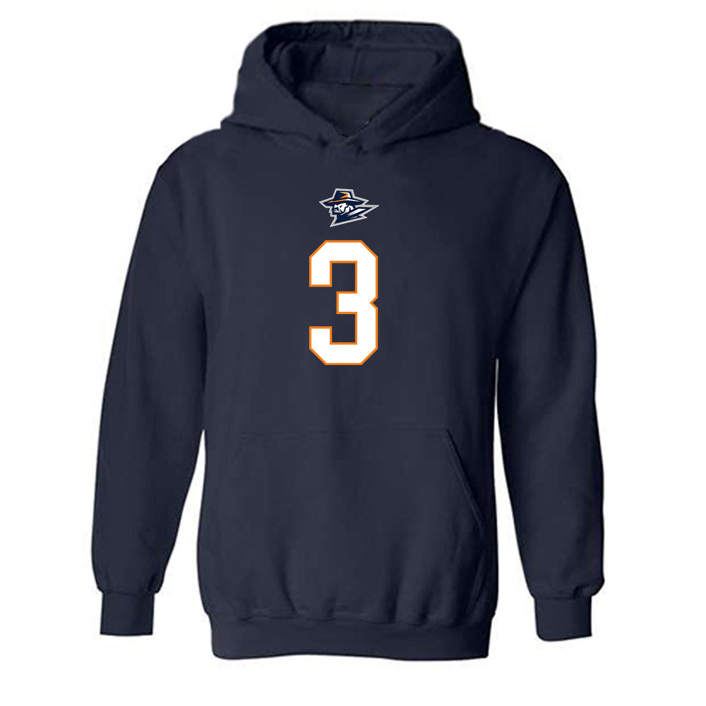 UTEP - Men's Basketball Legends : Randy Culpepper - Classic Shersey Hooded Sweatshirt-0