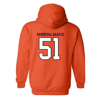 UTEP - NCAA Football : Eric Sandoval Araujo - Generic Shersey Hooded Sweatshirt-1