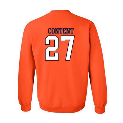 UTEP - NCAA Football : Justin Content - Generic Shersey Crewneck Sweatshirt-1