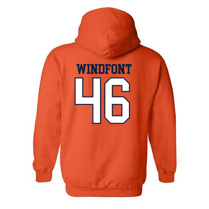 UTEP - NCAA Football : Copelin Windfont - Generic Shersey Hooded Sweatshirt-1