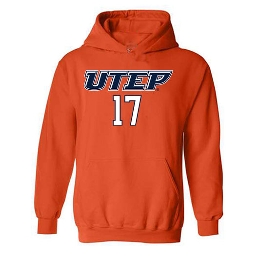 UTEP - NCAA Football : Cash Cheeks - Generic Shersey Hooded Sweatshirt-0